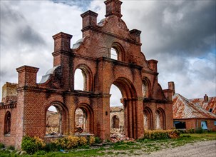 Burnt ruins of an old manor