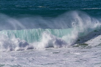 The spectacular waves on the west coast of Fuerteventura