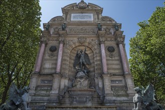 Fontaine Saint Michel with the Archangel Michael