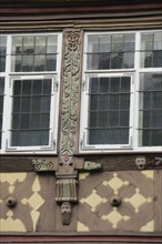 Half-timbered facade in Gelbinger Gasse
