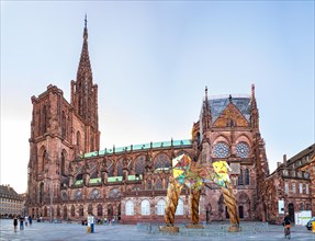 Cathedrale Notre-Dame de Strasbourg of Strasbourg in France