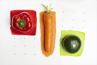 A beautiful composition with a carrot