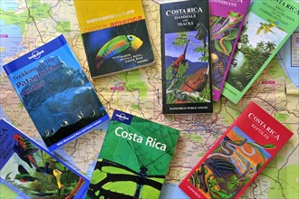 Road map and travel guides about Costa Rica in Central America