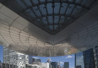 Entrance canopy of an office building
