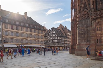Place de la Cathedrale of Strasbourg in France
