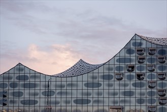 Curved roof of the Elbe Philharmonic Hall