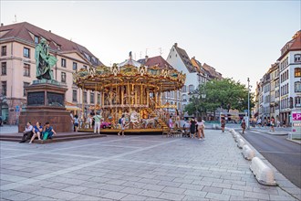 Place Gutenberg of Strasbourg in France
