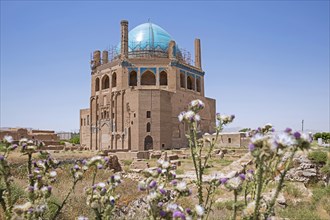 14th century Dome of Soltaniyeh in Soltaniyeh city