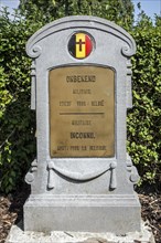 Grave of unknown First World War One soldier at the Belgian Military Cemetery at Keiem