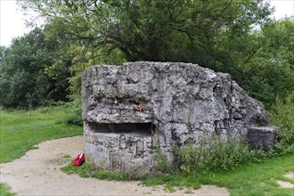 Ruin of First World War German pillbox on Hill 60 at Zillebeke