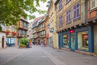 Rue des Tetes of Colmar in Alsace