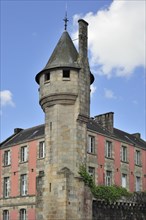 The tower Tour d'Auvergne at Quimper