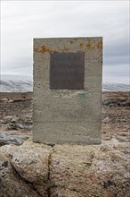 Memorial stone for Salomon August Andree