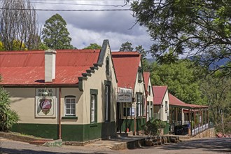 Hotels and historic buildings at the old mining town Pilgrim's Rest