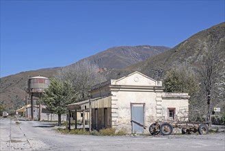 Old train station of the General Belgrano railway in the village Volcan along the National Route 9