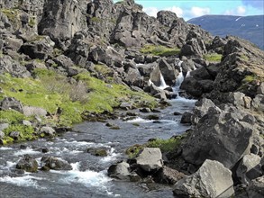 Thingvellir National Park in the southwest of Iceland. The national park is a UNESCO World Heritage Site. Capital Region