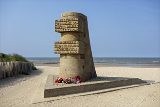 Second World War Two Liberation monument at Juno Beach