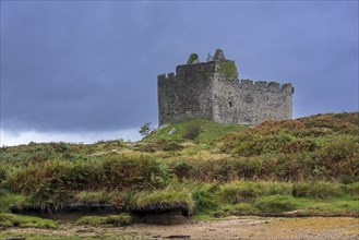 Castle Tioram on the tidal island Eilean Tioram in Loch Moidart