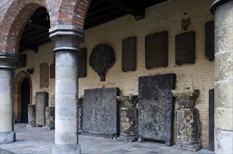 Mediaeval stone tablets at the Gruuthuse museum
