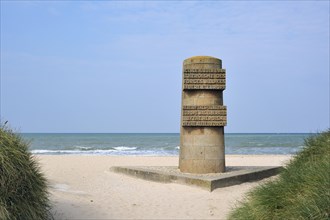 Second World War Two Liberation monument at WW2 Juno Beach