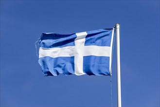 Worn flag of Shetland