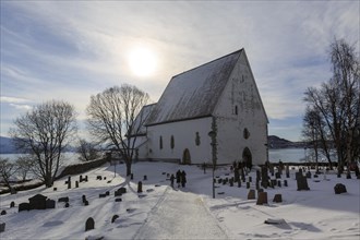Trondenes Church in winter