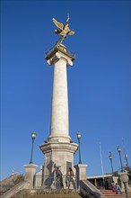 Marble column with Angel of Liberty