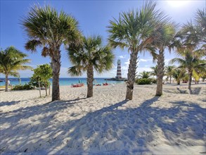 Lighthouse Bay beach on the private island of the cruise line MSC Cruises