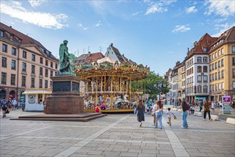 Place Gutenberg of Strasbourg in France