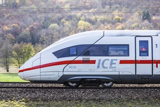 ICE of Deutsche Bahn on the way on the Geislinger Steige