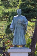 Statue of Toshizo Hijikata at Takahata Fudo temple Hino Tokyo Japan Asia
