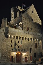 The chateau of Saint-Malo at night