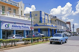 Shops in main street of the capital city Kimberley
