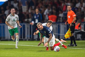 Shane DUFFY Ireland left fouls Theo HERNANDEZ France