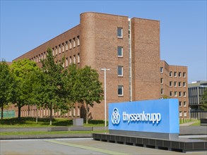 Thyssenkrupp sign and logo
