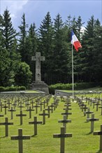 French military cemetery the First World War battlefield Le Linge at Orbey