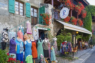 Clothes shop and hotel-restaurant in the medieval village Yvoire