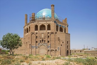 14th century Dome of Soltaniyeh in Soltaniyeh city