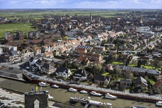 View over the city Diksmuide