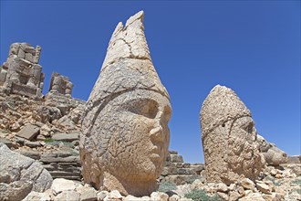 East Terrace: Heads of Antiochus I Theos and Heracles Artagnes Ares at Mount Nemrut