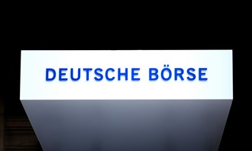 Sign with inscription Deutsche Boerse