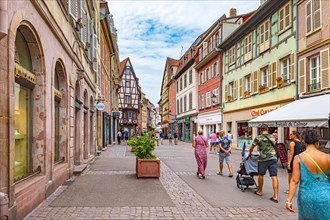 Rue des Boulangers of Colmar in Alsace
