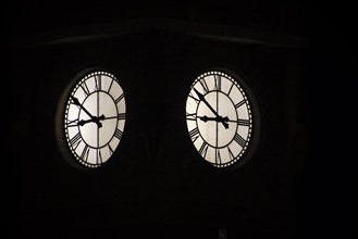 Historical clock at the water level tower