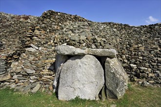 Entrance to one of the chambers of the Cairn of Barnenez