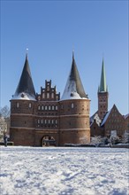 The Brick Gothic city gate Holstentor