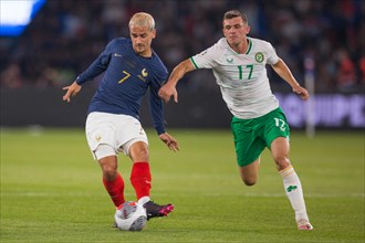 Antoine GRIEZMAN France left in duel with Jason KNIGHT Ireland