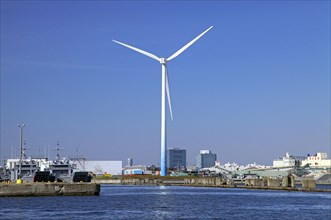 Yokohama City Wind Power Plant Hama Wing Kanagawa Japan