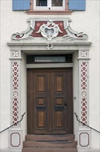 Decorative front door from 1786