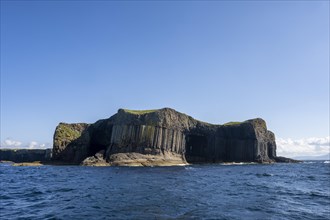 The uninhabited rocky island of Staffa