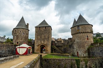 Medieval castle of Fougeres. Brittany region